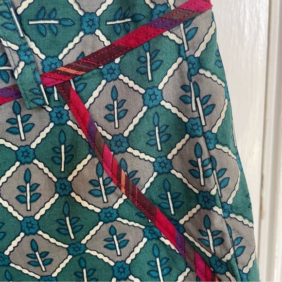 Anthropologie Shorts Pattern Print Corey Lynn Calter In The Square Green sz 8 - Picture 5 of 11